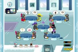 Busy Penguin Diner service scene